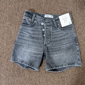 High rise dad shorts